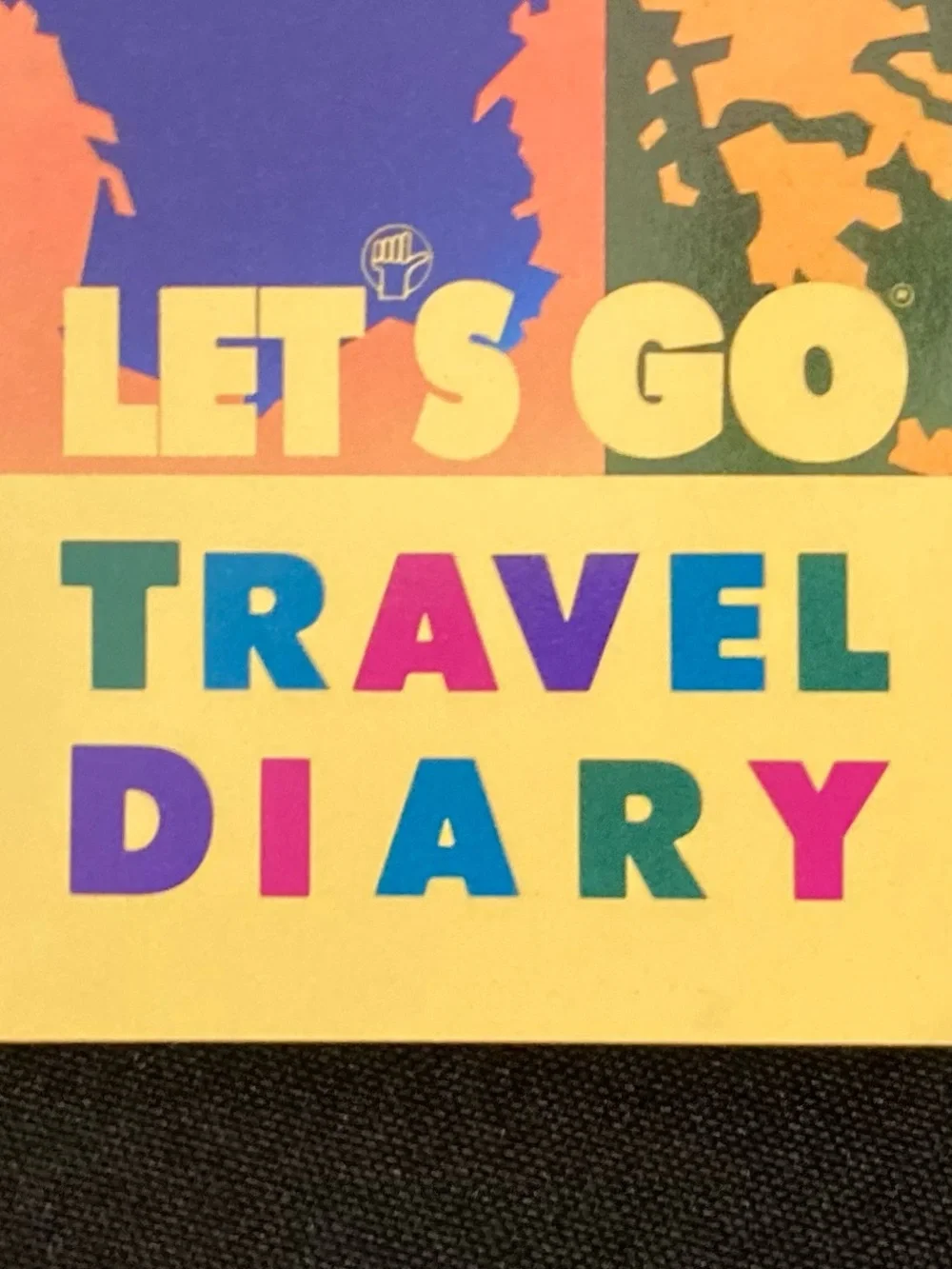 ⭐️ Vintage 1988 Harvard Student Agency Let’s Go Travel Diary Rainbow Paperback